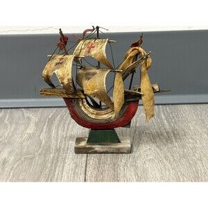 VINTAGE REPLICA OF CHRISTOPHER COLUMBUS SHIP LA NINA Nautical Decor